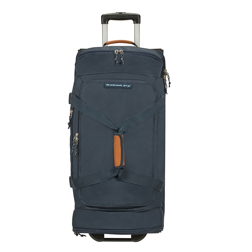 american tourister duffle bag with trolley