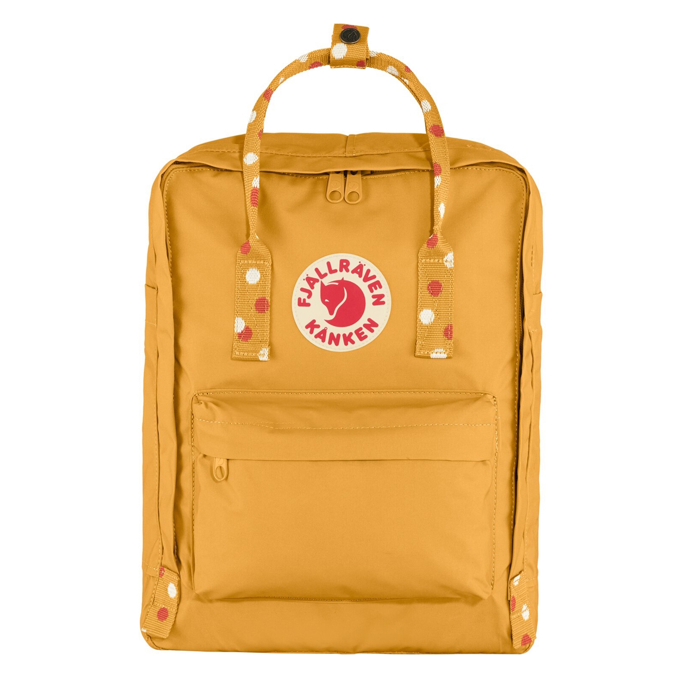 Fjallraven Kanken ochreconfetti pattern backpack Het Lederwarenhuis